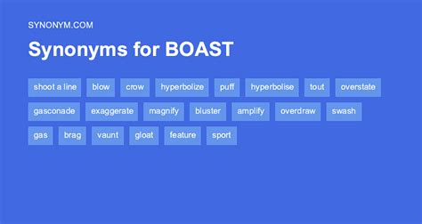 boasted synonym